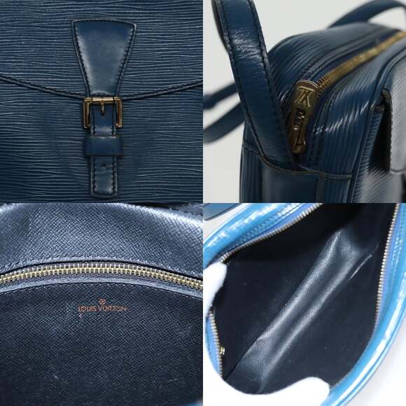 LOUIS VUITTON Epi June Feuille Shoulder Bag Blue M52155 - Picture 11 of 13